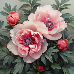peonies tattoo design ideas realistic texture flowers for neck
