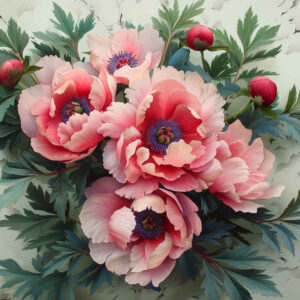 peonies tattoo design ideas textured fills intricate for foot