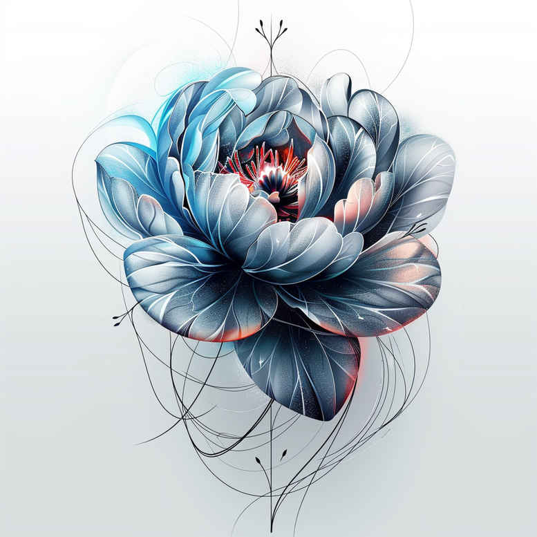 peonies tattoo design ideas defined outlines natural for ribs