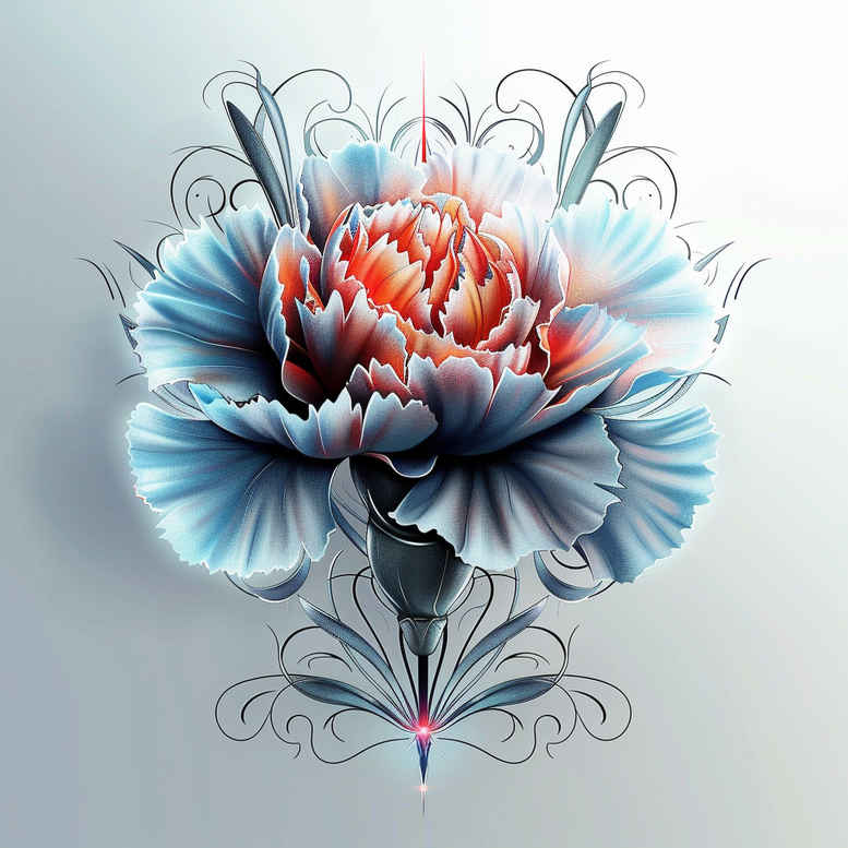 peonies tattoo design ideas Realism lifelike eyes thin lines shows courage