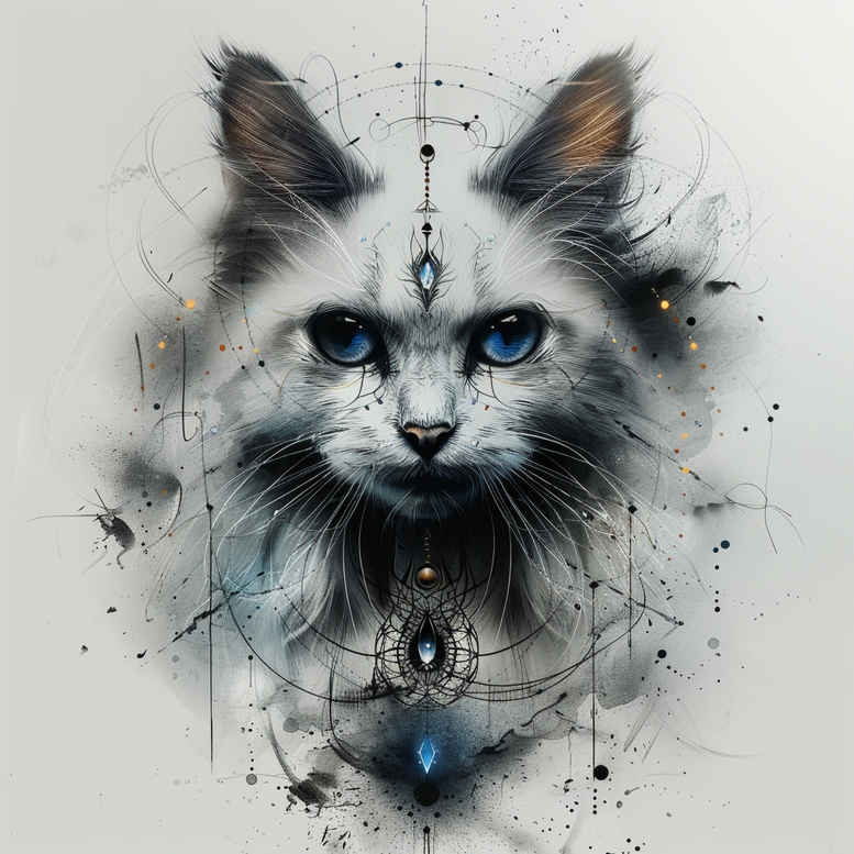 pets-tattoo-ideas – tattoo design ideas free ai generated – clean-stroke – for-upper-thigh – Gallery: pets-inkby-ai