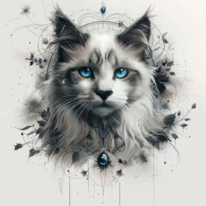pets-tattoo-ideas – tattoo design ideas free ai generated – crisp-outline – for-nape – Gallery: pets-inkby-ai