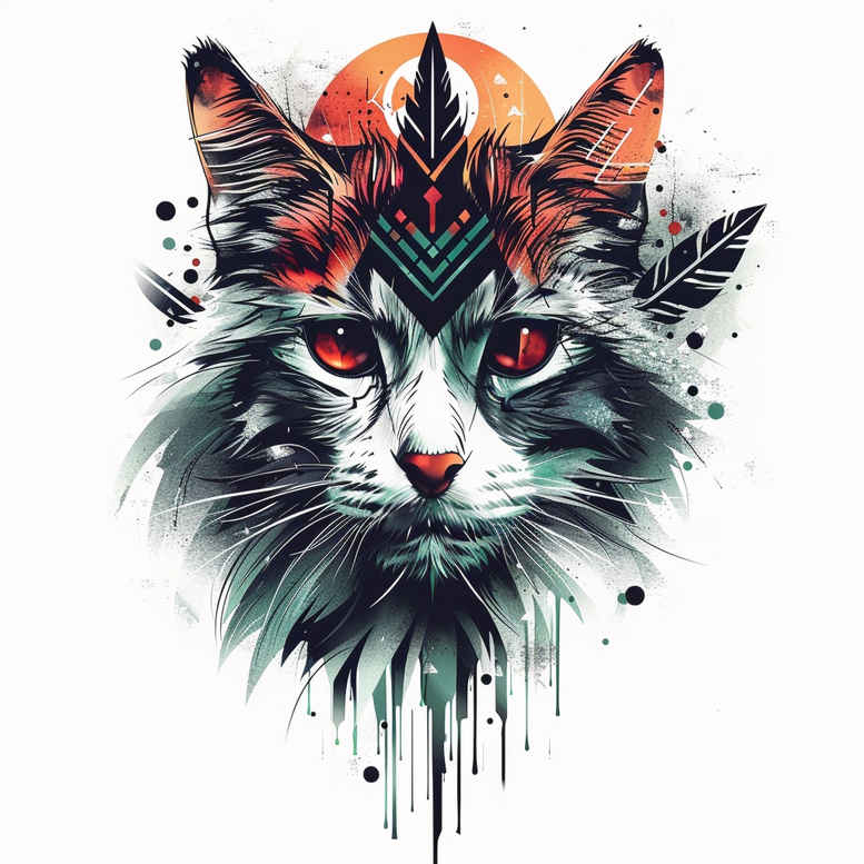 pets-tattoo-ideas – tattoo design ideas free ai generated – delicate – for-upper-shoulder – Gallery: pets-inkby-ai