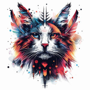 pets-tattoo-ideas – tattoo design ideas free ai generated – dotwork – for-back-shoulder – Gallery: pets-inkby-ai