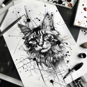 pets-tattoo-ideas – tattoo design ideas free ai generated – fine-dot – for-palm – Gallery: pets-inkby-ai
