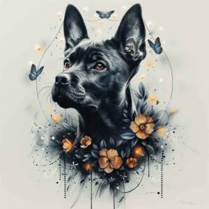 pets-tattoo-ideas – tattoo design ideas free ai generated – fine-line – for-wrist-side – Gallery: pets-inkby-ai