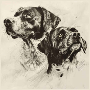 pets-tattoo-ideas – tattoo design ideas free ai generated – gentle-angle – for-thigh – Gallery: pets-inkby-ai