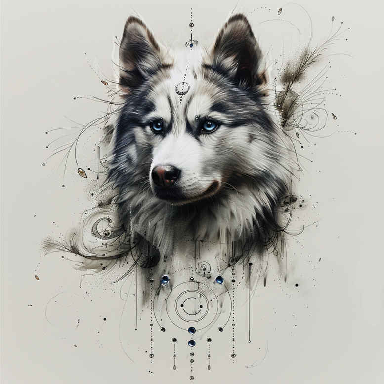 pets-tattoo-ideas – tattoo design ideas free ai generated – iconic – for-back-of-neck – Gallery: pets-inkby-ai