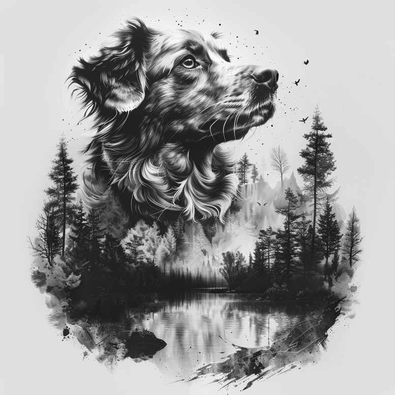 pets-tattoo-ideas – tattoo design ideas free ai generated – mini-ink – for-temple – Gallery: pets-inkby-ai
