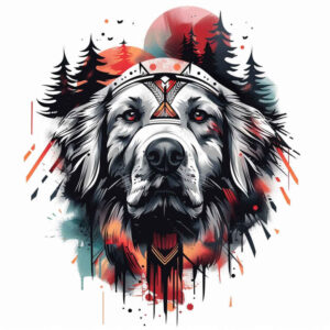 pets-tattoo-ideas – tattoo design ideas free ai generated – minimal-texture – for-sternum – Gallery: pets-inkby-ai