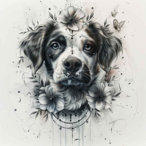 pets-tattoo-ideas – tattoo design ideas free ai generated – no-fill – for-knee – Gallery: pets-inkby-ai