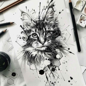 pets-tattoo-ideas – tattoo design ideas free ai generated – nonintrusive – for-shoulder – Gallery: pets-inkby-ai