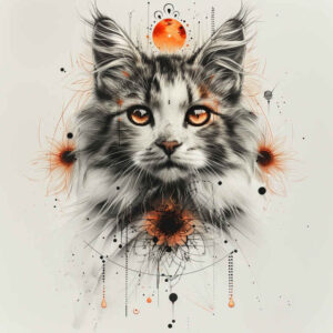 pets-tattoo-ideas – tattoo design ideas free ai generated – plain – for-back-of-neck – Gallery: pets-inkby-ai
