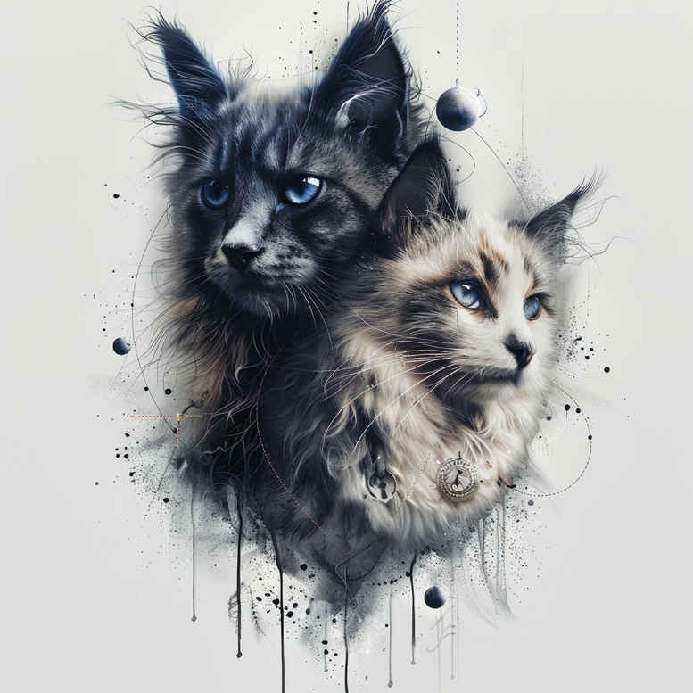 pets-tattoo-ideas – tattoo design ideas free ai generated – plain-tattoo – for-shin – Gallery: pets-inkby-ai