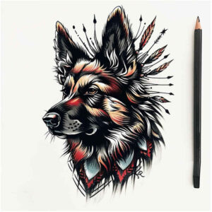 pets-tattoo-ideas – tattoo design ideas free ai generated – precise – for-back-of-neck – Gallery: pets-inkby-ai