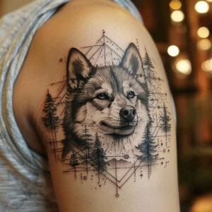 pets-tattoo-ideas – tattoo design ideas free ai generated – punctual – for-thigh – Gallery: pets-inkby-ai