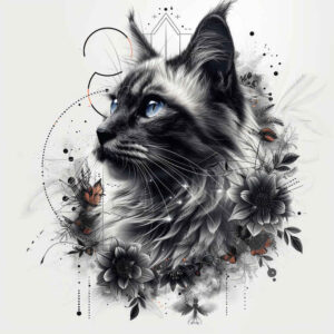 pets-tattoo-ideas – tattoo design ideas free ai generated – quiet-art – for-hip – Gallery: pets-inkby-ai