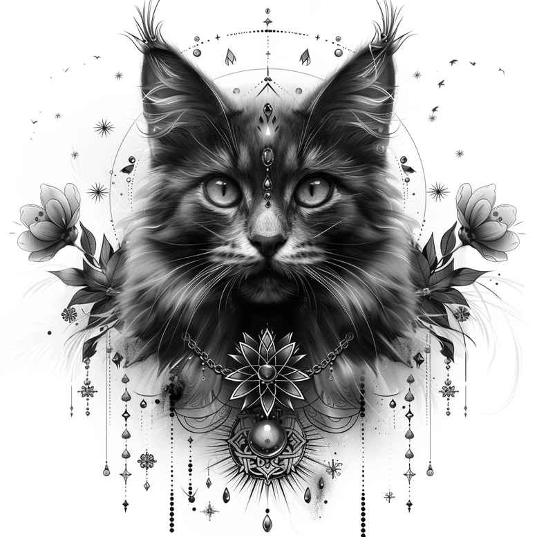 pets-tattoo-ideas – tattoo design ideas free ai generated – simple-icon – for-side-torso – Gallery: pets-inkby-ai