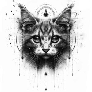 pets-tattoo-ideas – tattoo design ideas free ai generated – soft-curve – for-collarbone – Gallery: pets-inkby-ai