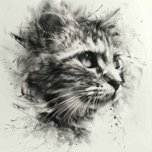 pets-tattoo-ideas – tattoo design ideas free ai generated – sparse – for-shoulder-blade – Gallery: pets-inkby-ai