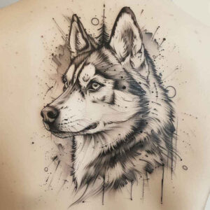 pets-tattoo-ideas – tattoo design ideas free ai generated – subtle-shape – for-back-of-neck – Gallery: pets-inkby-ai