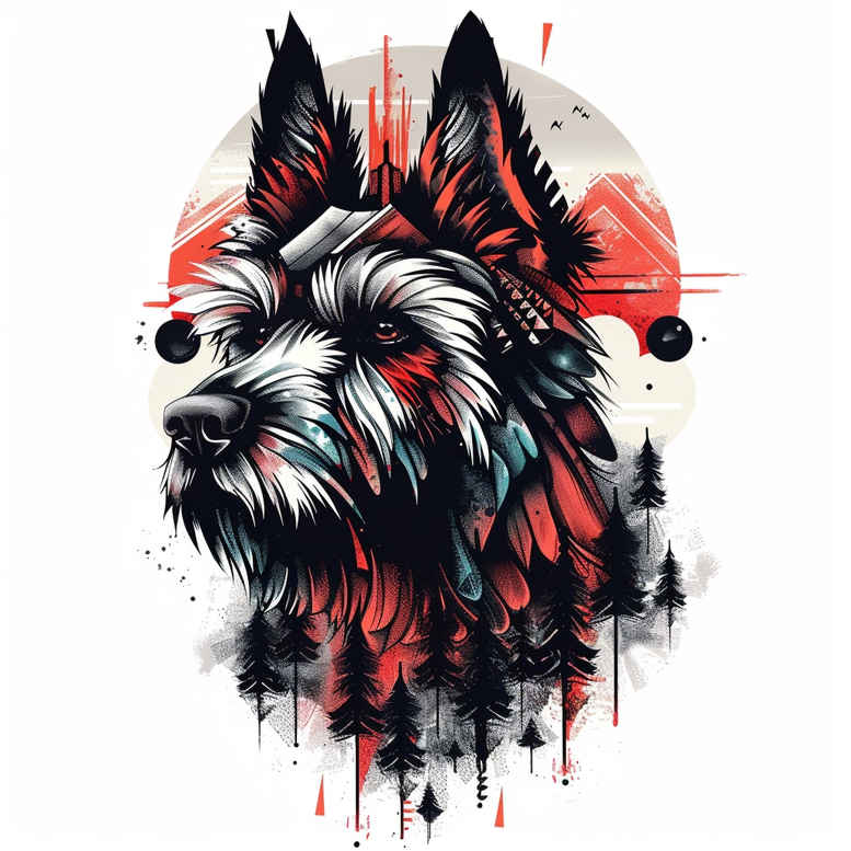 pets-tattoo-ideas – tattoo design ideas free ai generated – subtle-shape – for-calf – Gallery: pets-inkby-ai