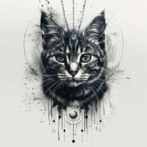 pets-tattoo-ideas – tattoo design ideas free ai generated – unadorned – for-lower-chest – Gallery: pets-inkby-ai
