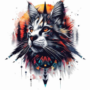 pets-tattoo-ideas – tattoo design ideas free ai generated – uncluttered – for-abdomen – Gallery: pets-inkby-ai