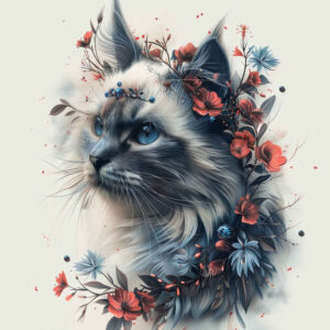 pets tattoo design ideas enhanced color cat symbol of strength