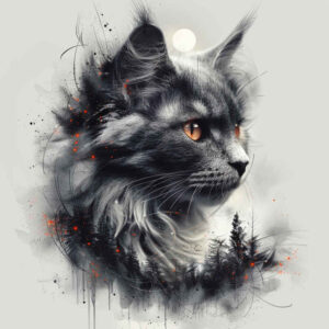 pets tattoo design ideas Surrealism symbolic motifs detail for temple