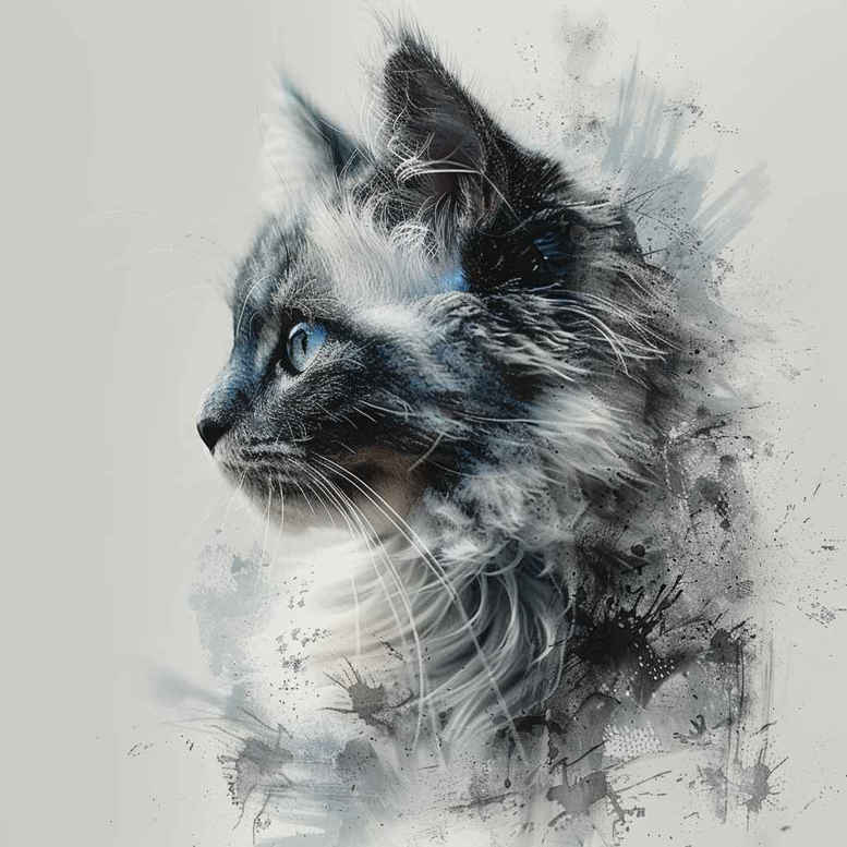 pets tattoo design ideas solid blacks detailed fur endurance and power