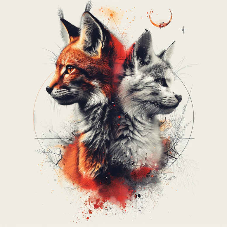 pets tattoo design ideas Surrealism transcendent detailed fur represents perseverance