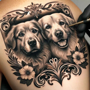 pets tattoo design ideas vivid hues detailed stands for endurance