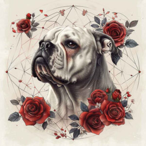 pets tattoo design ideas Realism dynamic shadows dog courage and power