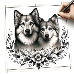 pets tattoo design ideas Surrealism shadow play emotional for ribs