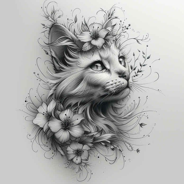 pets tattoo design ideas wide-angle love for animals stands for perseverance