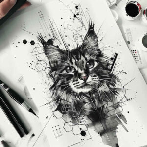 pets tattoo design ideas real-life shading love for animals strength and power