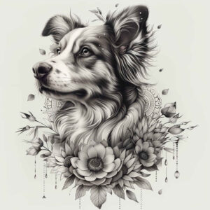pets tattoo design ideas Surrealism phantom love for arm