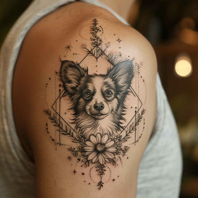 pets tattoo design ideas Surrealism subconscious themes natural poses embodying courage