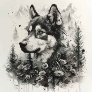 pets tattoo design ideas artistic contrast natural poses strength and power