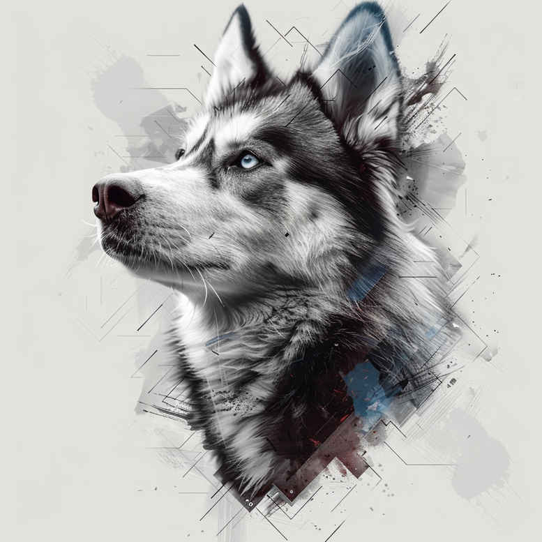 pets tattoo design ideas Surrealism unreal pet character symbol of courage
