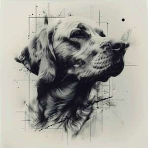pets tattoo design ideas moody pet portrait courage and power