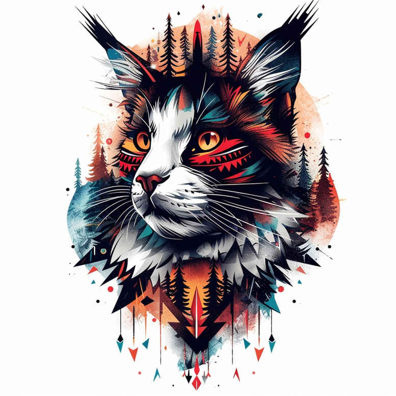 pets tattoo design ideas solid fill portrait stands for strength