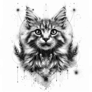 pets tattoo design ideas layered fill portrait symbolising perseverance