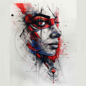 pharaoh-with-decorations – tattoo design ideas free ai generated – realism-cgi-realism – for-forearm – Gallery: pharaoh-inkby-ai