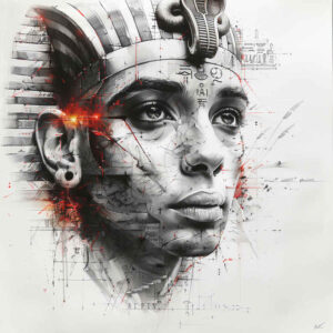 pharaoh-with-mask – tattoo design ideas free ai generated – surrealism-enigmatic – for-hand – Gallery: pharaoh-inkby-ai