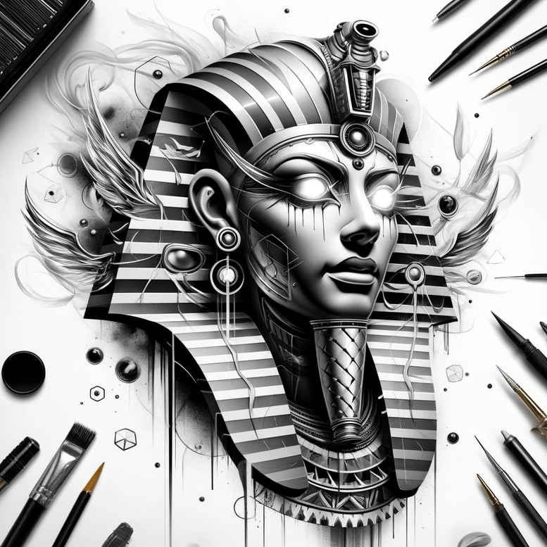 pharaoh tattoo design ideas classic motifs symbol perseverance and power