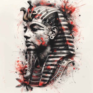pharaoh tattoo design ideas sharp-focus wealth for temple