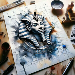 pharaoh tattoo design ideas Surrealism ethereal wealth stands for perseverance