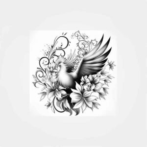 for-women – tattoo design ideas free ai generated – neotraditional-decorative-flourishes – for-side – Gallery: phoenix-inkby-ai